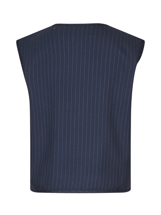 Lollys Laundry AbbeyLL Vest SL Dark Navy